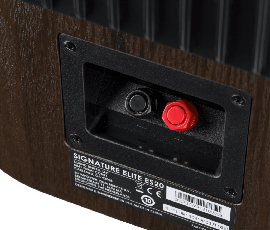 POLK audio Signature Elite ES20の接続端子