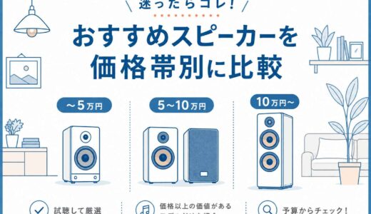 スピーカー おすすめ【2026年版】価格帯別に元店員が試聴厳選｜失敗しない選び方